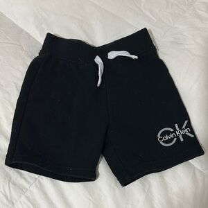 Calvin Klein Black Shorts with White Drawstring